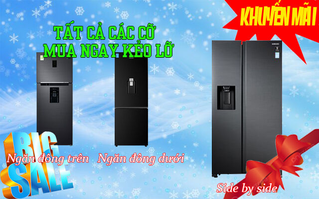 Xả kho tủ lạnh – Giá giảm cực mạnh