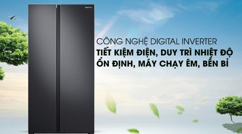 tủ lạnh samsung inverter 647 lít rs62r5001b4