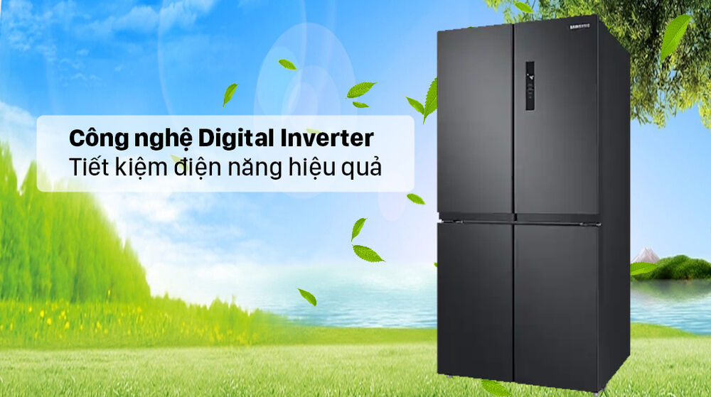tủ lạnh samsung inverter 488 lít rf48a4000b4/sv - công nghệ digital inverter