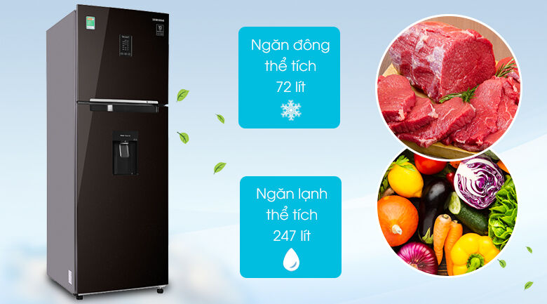 tủ lạnh samsung inverter 319 lít rt32k5932by/sv - dung tích