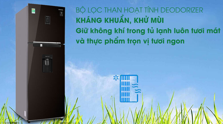 tủ lạnh samsung inverter 319 lít rt32k5932by/sv - bộ lọc than hoạt tính