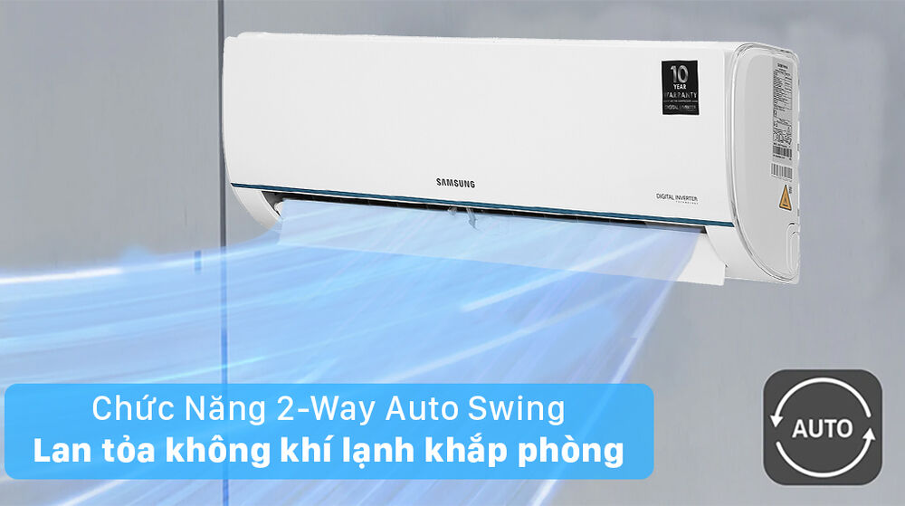 máy lạnh samsung ar09tyhqasinsv - tự động đảo gió