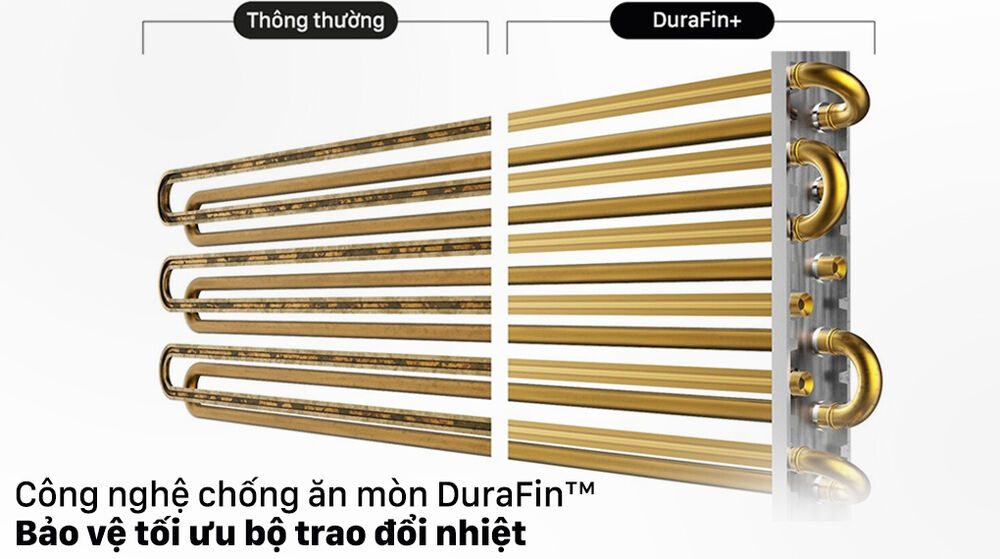 máy lạnh samsung ar09tyhqasinsv - bảo vệ tối ưu bộ trao đổi nhiệt nhờ công nghệ chống ăn mòn durafin