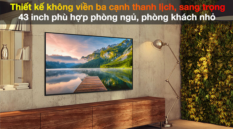 thiết kế - smart tivi samsung 4k 43 inch ua43au8100