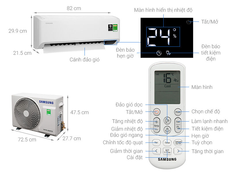 máy lạnh samsung inverter 1.5 hp ar13tyhycwknsv