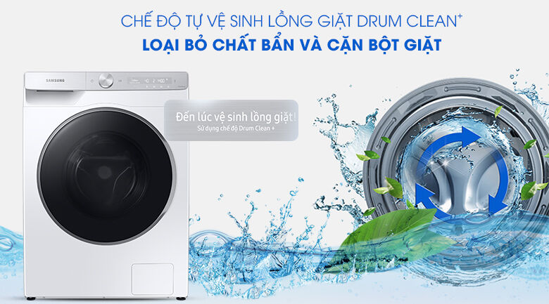 máy giặt samsung ww10tp44dsh/sv - drum clean