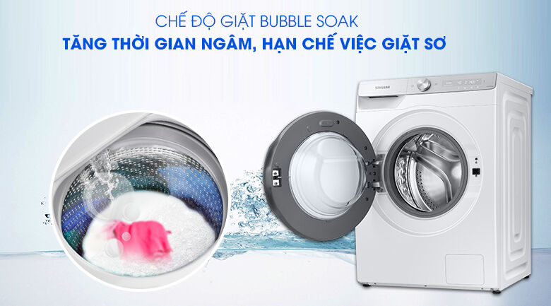 máy giặt samsung ww10tp44dsh/sv - bubble soak