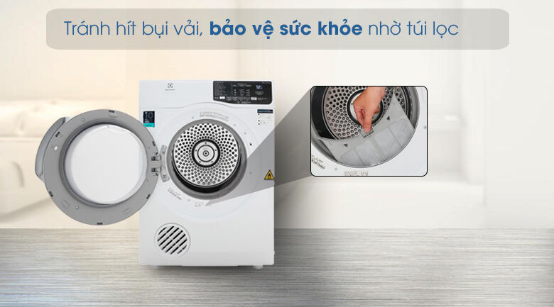 tránh hít bụi vải, bảo vệ sức khỏe nhờ túi lọc