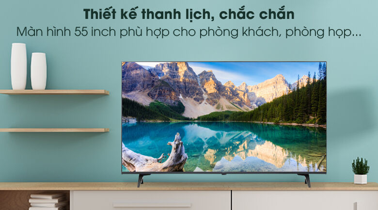 trang nhã, đẹp mắt - smart tivi lg 4k 55 inch 55up7750ptb