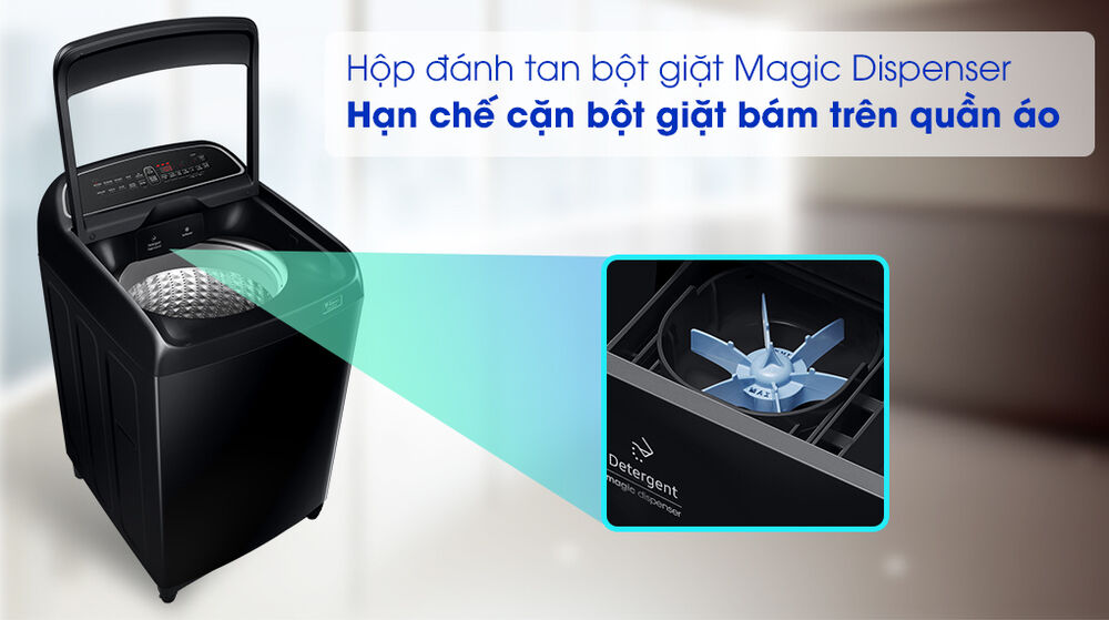 máy giặt samsung wa10t5260bv/sv - magic dipenser