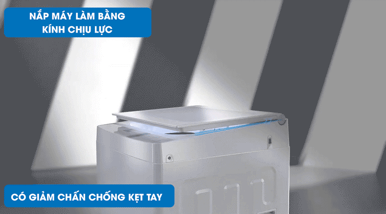 máy giặt toshiba inverter 10,5 kg aw-duk1150hv(mg)-gam màu trung tính, trang bị nắp máy trợ lực chống kẹt tay