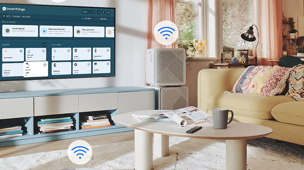 smart tivi samsung 4k 60 inch ua60bu8000 - ứng dụng smartthings