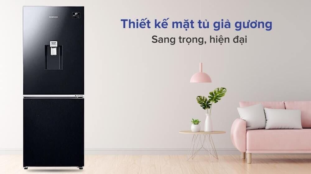 tủ lạnh samsung inverter rb27n4190bu/sv - thiết kế hiện đại với ngăn đá dưới, 276 lít