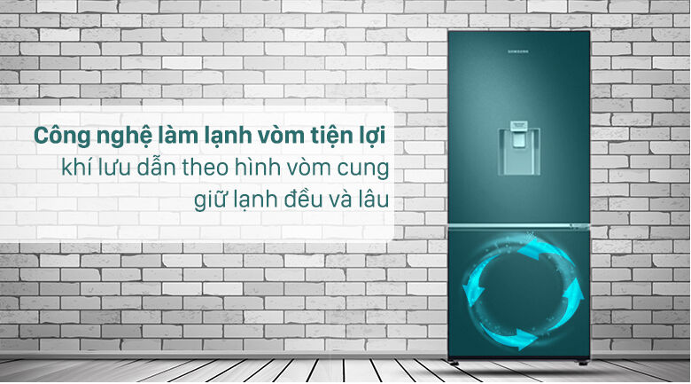 tủ lạnh samsung inverter rb27n4190bu/sv với hệ thống làm lạnh vòm thông minh