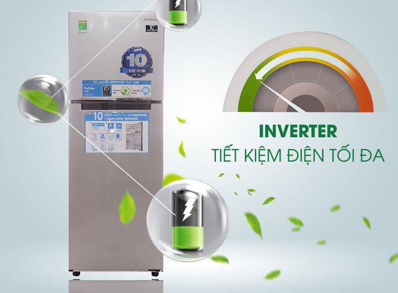tủ lạnh samsung rt22farbdsa được tích hợp công nghệ inverter