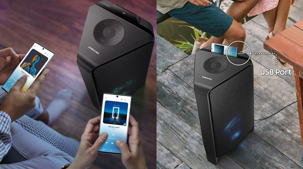 kết nối - loa tháp samsung mx-t40/xv