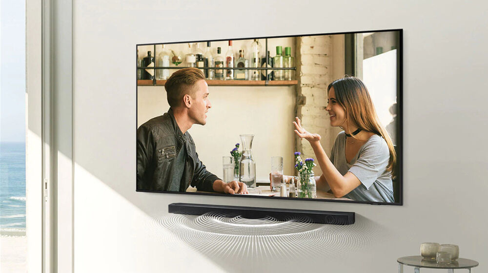 âm thanh mạnh mẽ - loa thanh samsung hw-b550