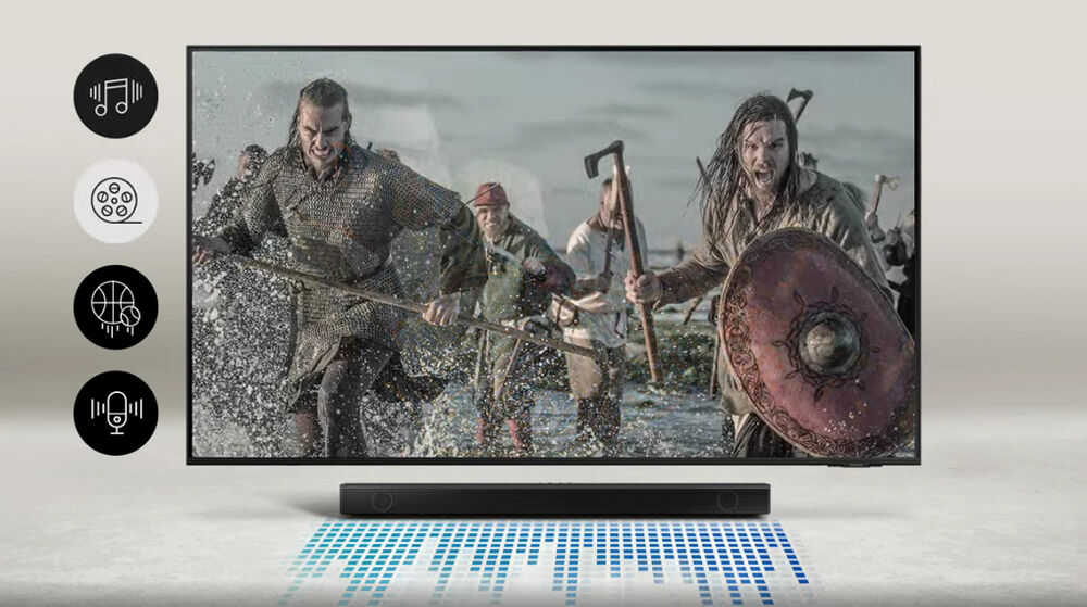 âm thanh tối ưu theo nội dung - loa thanh samsung hw-b550