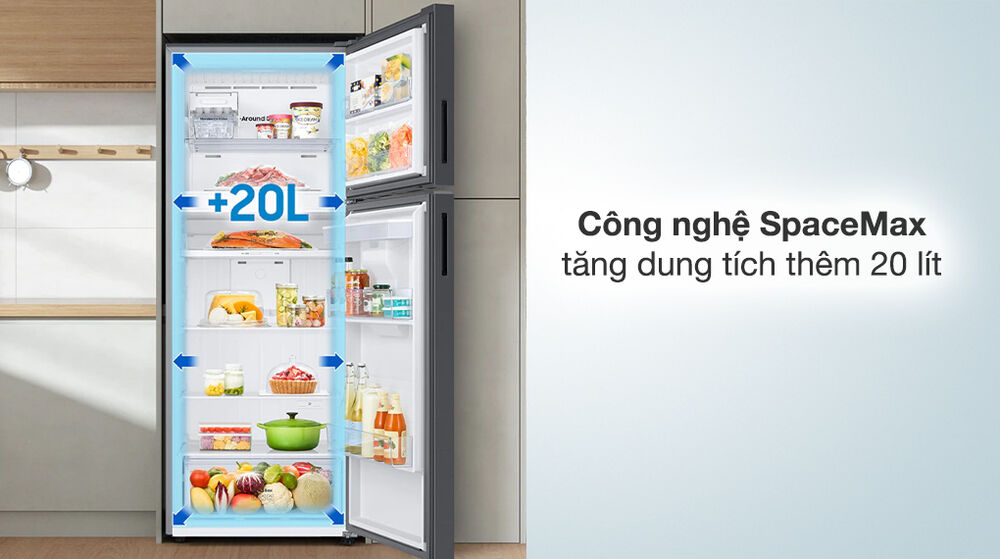 tủ lạnh samsung inverter 382 lít rt38cg6584b1sv - tiện ích
