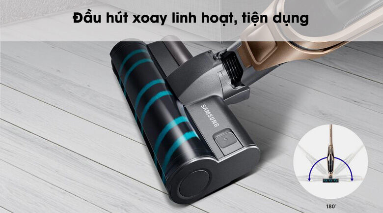đầu hút linh hoạt - máy hút bụi samsung vs03r6523j1/sv