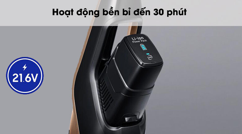 hoạt động bền bỉ - máy hút bụi samsung vs03r6523j1/sv