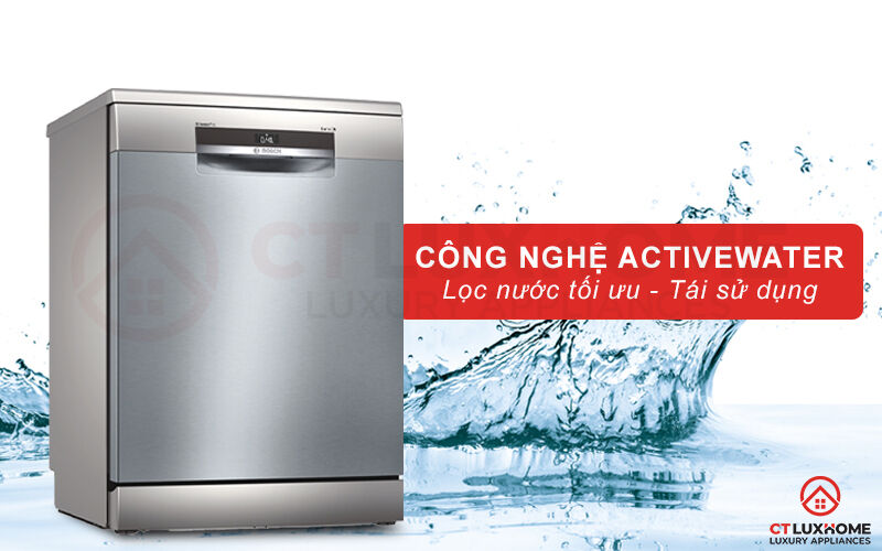 công nghệ activewater quản lý, phân bổ và lọc nước tối ưu hơn.