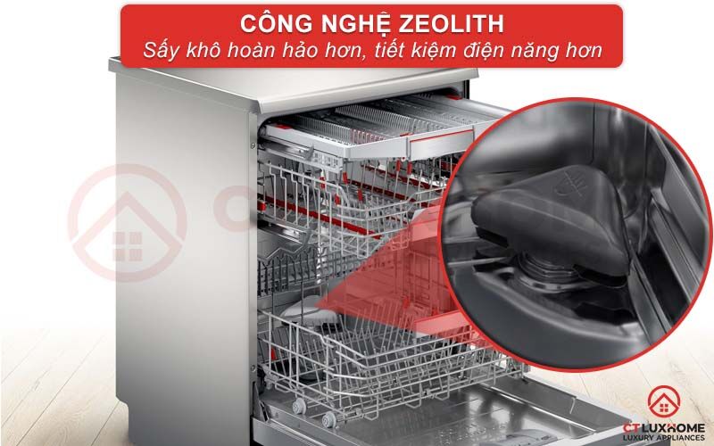 công nghệ zeolith giúp sấy khô hoàn hảo và tiết kiệm điện năng hơn