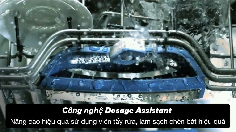 máy rửa chén bosch sms4eci14e - công nghệ dosage assistant sử dụng viên tẩy rửa hiệu quả
