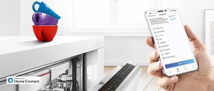 tính năng home connect hiện đại của máy máy rửa bát bosch sms6zci42e