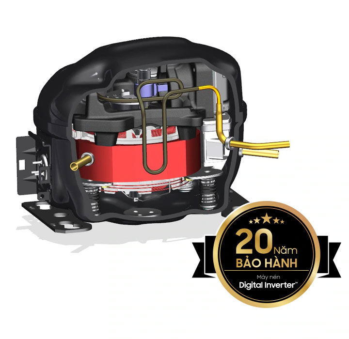 tủ lạnh bespoke samsung inverter 348l rt35cb56448csv