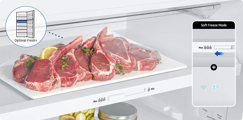 tủ lạnh bespoke samsung inverter 348l rt35cb56448csv