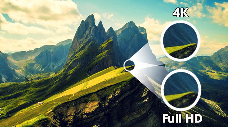 smart tivi lg 4k 43 inch 43up7550ptc - hiển thị hình ảnh sắc nét với hơn 8.3 triệu điểm ảnh qua độ phân giải 4k