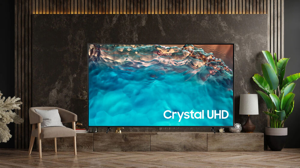 smart tivi samsung 4k 85 inch ua85bu8000 - thiết kế