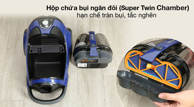 máy hút bụi samsung vcc8836v36/xsv - dung tích