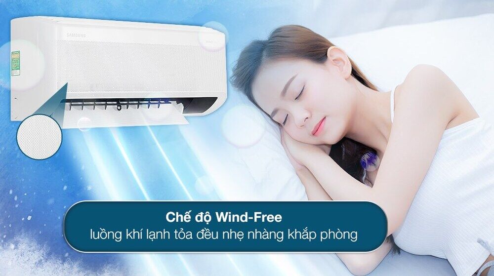 máy lạnh samsung wind-free inverter 1 hp ar10cyhaawknsv - cơ chế thổi gió