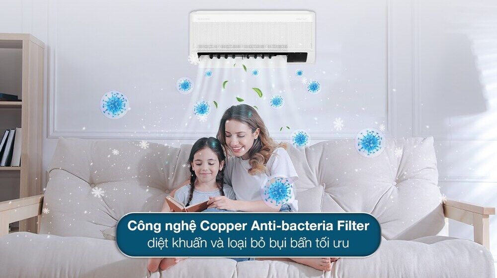 máy lạnh samsung wind-free inverter 1 hp ar10cyhaawknsv - khả năng khử khuẩn