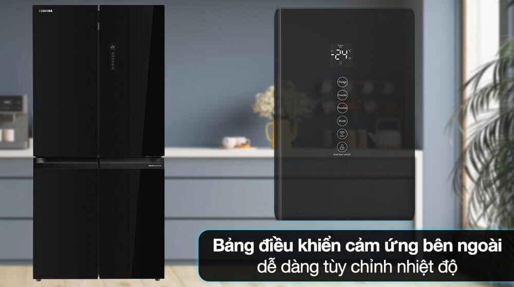 tủ lạnh toshiba inverter 474 lít multi door gr-rf611wi-pgv(22)-xk