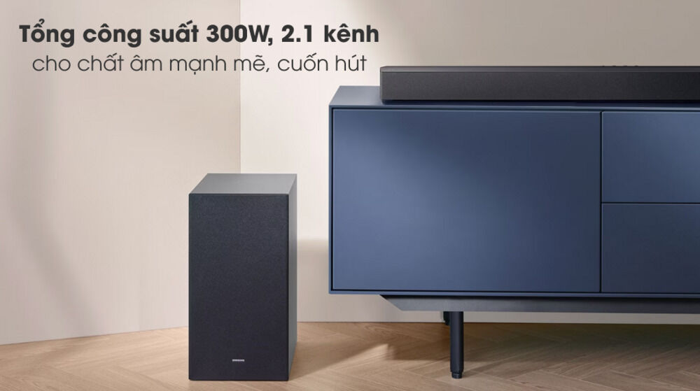bộ loa thanh samsung hw-c450/xv 300w - công suất