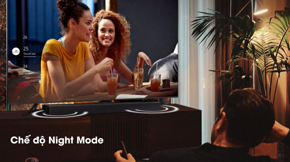 bộ loa thanh samsung hw-c450/xv 300w - chế độ night mode