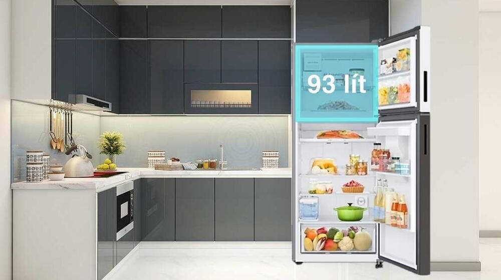 dung tích ngăn đá tủ lạnh samsung inverter 382 lít rt38cb6784c3sv