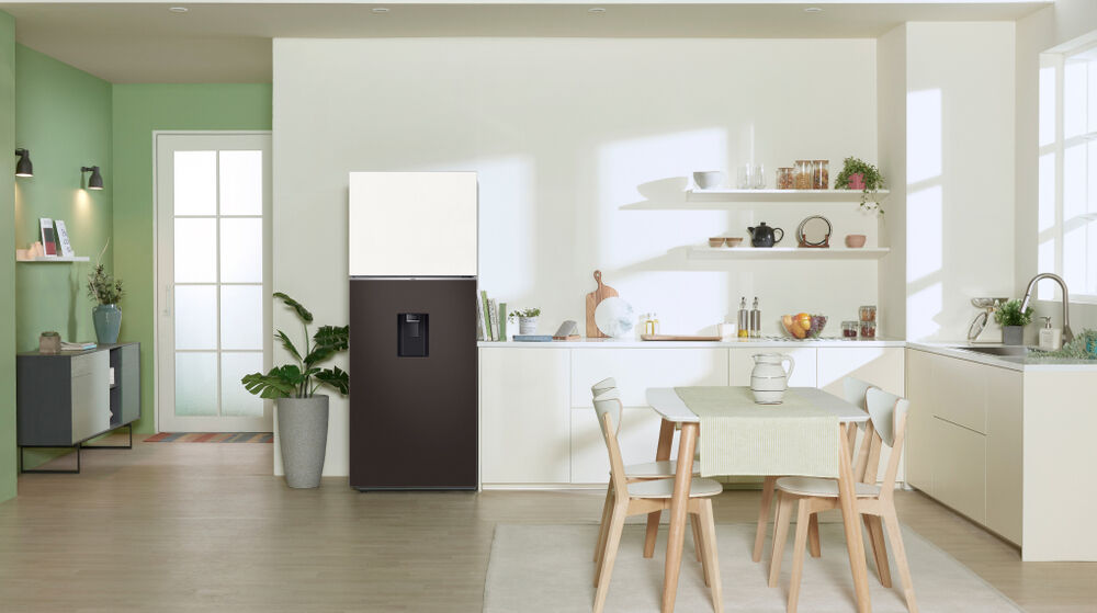 tủ lạnh samsung inverter 382 lít rt38cb6784c3sv - thiết kế