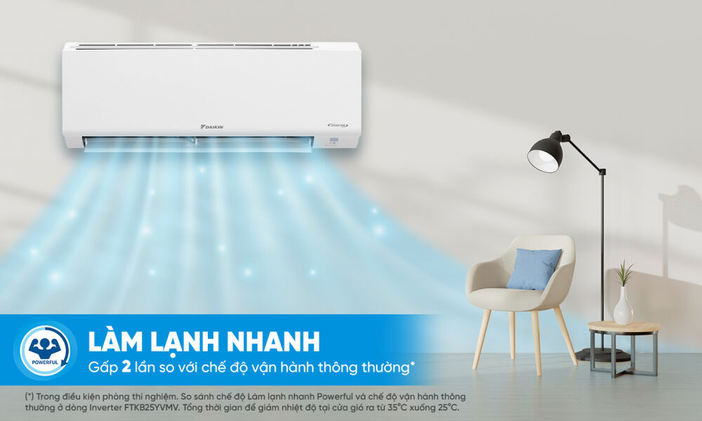 Điều hòa Daikin Inverter 12300 BTU ATKB35YVMV - làm lạnh nhanh điều hòa daikin inverter 12300 btu atkb35yvmv - làm lạnh nhanh