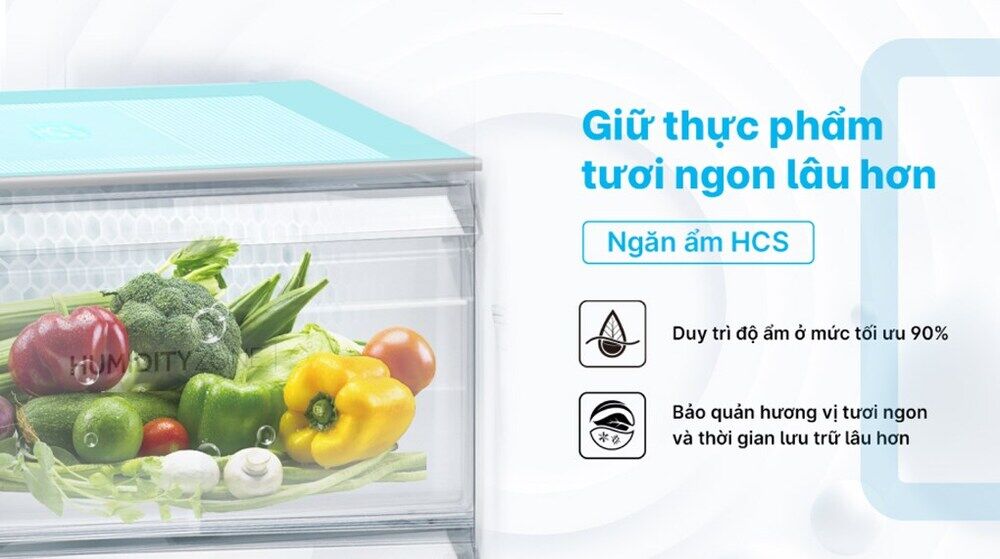 tủ lạnh aqua inverter 469 lít multi door aqr-m536xa(wgb) - công nghệ làm lạnh - bảo quản thực phẩm