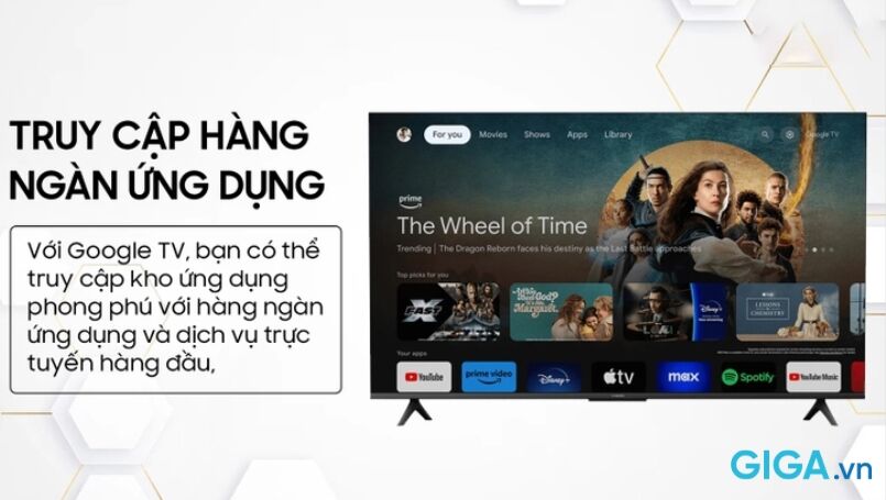 tivi google xiaomi a 4k 55 inch l55mb-asea 2026 sử dụng hệ điều hành google tv™