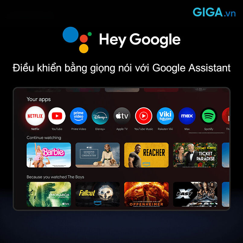 điều khiển google tivi xiaomi a 4k 43 inch l43mb-ausea 2026 trở nên cực kỳ đơn giản và hiện đại với google assistant tích hợp.