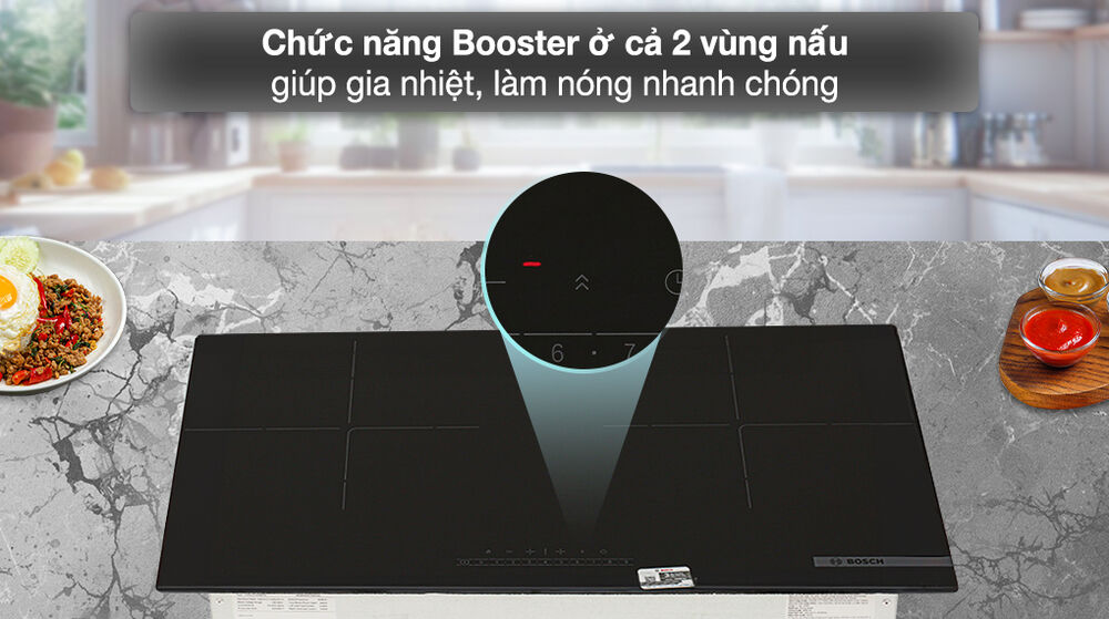 booster - bếp từ đôi lắp âm bosch ppi8256evn