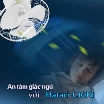 quạt đảo trần thái lan có điều khiển từ xa hatari ht-c16r1