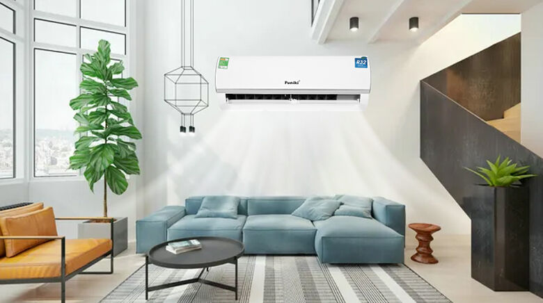 kiểu dáng đơn giản - điều hoà funiki 1 chiều 18000 btu hsc18tmu