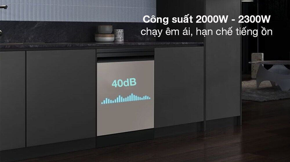 máy rửa bát độc lập samsung bespoke dw60cb750fapsv - công suất hoạt động