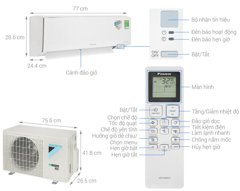máy lạnh daikin inverter 1 hp atkb25yvmv